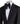 Black Embellished Peak Lapel Tuxedo Jacket