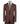 Chocolate brown wool blend three-piece suit for men with jacket, vest, and trousers
