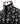 Black Shirt with White Stone Floral Details - HandCrafted Shirts | Black Tuxedo Style