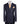 Navy blue wool pinstripe double-breasted suit for men with jacket and trousers