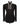 Elegant Black Shirt with Silver Stone Vertical Stripe Details - HandCrafted Shirts | Black Tuxedo Style