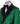 Emerald Green & Black Crystal Silk-Satin Jacquard Double-Breasted Tuxedo — Istanbul Atelier Artisanal Stone Work View | BTS B