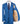 Bright blue three-piece suit for men with jacket, vest, and trousers