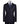 Dark navy blue wool pinstripe double-breasted suit for men with jacket and trousers