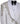 White hand-embellished jacquard three-piece tuxedo with crystal detailing on jacket and white satin shawl lapel. Master tailored in Istanbul for luxury events and weddings.