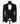 Black Shawl Lapel Black Tuxedo - Triple Tuxedo | Black Tuxedo Style