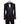 Black Textured Jacquard Shawl Lapel Double-Breasted Tuxedo | BTS Bespoke