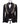 Black Embellished Jacquard Shawl Lapel Three-Piece Tuxedo | BTS Bespoke