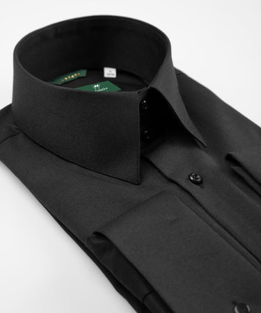 Pointed Collar Shirt - Shirt | Black Tuxedo Style