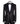 Black Crystal Embellished Tuxedo Jacket