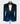 Elegant Blue Velvet Formal Suit with Gold Accents & Black Velvet Waistcoat (Blazer, Vest, Pants) - Costum Tuxedo | Black Tuxedo Style
