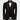 Handcrafted Two-Tone Crystal Embellished Black Tuxedo - 3 Piece Suit - Costum Tuxedo | Black Tuxedo Style