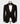Elegant Black Shawl Lapel Tuxedo with Iridescent Stud Detailing - Costum Tuxedo | Black Tuxedo Style