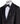 Black Crystal Embellished Tuxedo Jacket