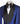 Men's Formal Royal Blue Jacquard Tuxedo with Black Satin Details | Black Tuxedo Style - Double Breasted Tuxedo | Black Tuxedo Style