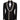 Black Patterned Tuxedo with Crystal Stone Embellishments | Black Tuxedo Style - Costum Tuxedo | Black Tuxedo Style