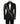Black Patterned Tuxedo with Emerald Green Embellishments | Black Tuxedo Style - Costum Tuxedo | Black Tuxedo Style