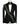 Black Patterned Tuxedo with Emerald Green Embellishments | Black Tuxedo Style - Costum Tuxedo | Black Tuxedo Style