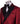 Crimson Burgundy & Black Crystal Silk-Satin Jacquard Double-Breasted Tuxedo — Istanbul Atelier Artisanal Stone Work View | BT