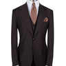 Model showcasing a Dark Brown Three-Piece Suit for Men by Black Tuxedo Style, ideal for weddings, business, and formal occasions.