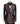 Front view of men's Gold Embellished Black Jacquard Double-Breasted Tuxedo by BTS Bespoke, showcasing intricate hand-applied gold details on a black jacquard fabric.