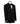 Close-up of a black double-breasted tuxedo jacket on a mannequin, showcasing intricate hand-embellishments with beads and crystals on the lapels and body. Features a peak lapel and black buttons, paired with a white shirt and black bow tie. Front view showing the full jacket and details.