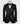 BTS Bespoke Black Embellished Three-Piece Tuxedo. Handcrafted single-breasted jacket with peak lapel and shimmering crystal embellishments. Includes matching double-breasted vest and trousers.