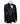 BTS Bespoke Black Embellished Three-Piece Tuxedo. Handcrafted single-breasted jacket with peak lapel and shimmering crystal embellishments. Includes matching double-breasted vest and trousers.
