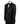 Black embellished jacquard double-breasted tuxedo with satin peak lapels and hand-beaded details on the shoulders and lapel, shown with matching plain black trousers with satin side stripe, handcrafted by BTS Bespoke in Istanbul.