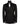 Front view of a black double-breasted tuxedo jacket with satin peak lapels and intricate hand-embellished black beading on the right side. Paired with matching trousers featuring a satin side stripe. High-end bespoke formal wear, handcrafted in Istanbul.