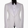 White Peak Lapel White Tuxedo - Triple Tuxedo | Black Tuxedo Style