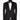 Black Peak Lapel Black Tuxedo - Triple Tuxedo | Black Tuxedo Style