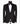 Black Peak Lapel Black Tuxedo - Triple Tuxedo | Black Tuxedo Style