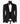 Black Peak Lapel Black Tuxedo - Triple Tuxedo | Black Tuxedo Style