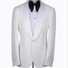 White Shawl Lapel White Tuxedo - Triple Tuxedo | Black Tuxedo Style