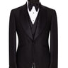 Black Shawl Lapel Black Tuxedo - Triple Tuxedo | Black Tuxedo Style
