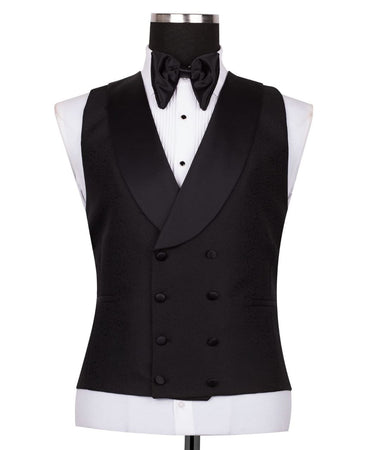 Black Shawl Lapel Black Tuxedo - Triple Tuxedo | Black Tuxedo Style