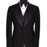 Black Shawl Lapel Black Tuxedo - Triple Tuxedo | Black Tuxedo Style