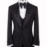 Black Crystal-Embellished Peak Lapel Tuxedo | BTS Bespoke