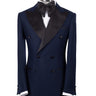 Midnight Navy Double-Breasted Peak Lapel Tuxedo | BTS Bespoke