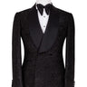 Black Sparkle Double Breasted Tuxedo | BTS Bespoke