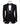 Black Wool Blend Shawl Lapel Three-Piece Tuxedo | BTS Bespoke