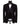 Black Wool Satin Peak Lapel Three-Piece Tuxedo | BTS Bespoke