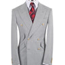 Light Grey Wool Double Breasted Suit | BTS Bespoke