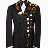 Black Embellished Double Breasted Tuxedo | BTS Bespoke