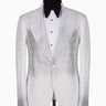 White Crystal Embellished Peak Lapel Tuxedo | BTS Bespoke