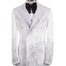 White Embellished Double Breasted Tuxedo | BTS Bespoke