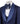Navy Blue Jacquard Peak Lapel Three-Piece Tuxedo | BTS Bespoke